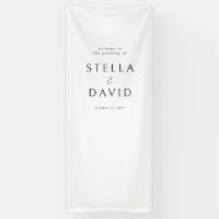 Elegante minimalistische welkom bruiloft vinyl ban