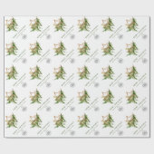 Elegante minimalistische zakelijke Logo kerst Cadeaupapier (Vlak)