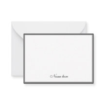 Elegante minimalistische zwart-wit dubbele rand