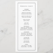 Elegante minimalistische zwart-wit islamitische br programma (Achterkant)