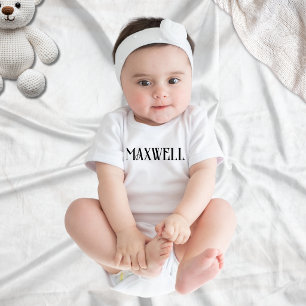 Elegante minimalistische zwarte familienaam