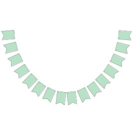 Elegante mintgroene slingersbanner vlaggetjes