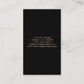 elegante mode boutique kroonkandelaar visitekaartje (Achterkant)