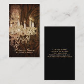 elegante mode boutique kroonkandelaar visitekaartje (Voorkant / Achterkant)