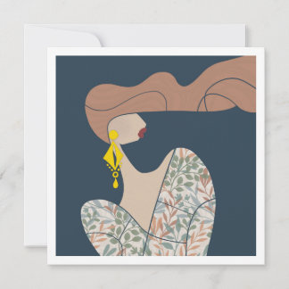 Elegante mode-illustratie voor vrouwen Modern kuns Kaart