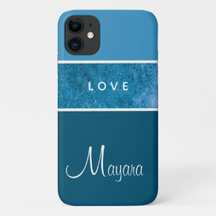 Elegante Mode Navy Blue Telefoon Case voor Meisjes