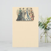 Elégante mode victorienne papeterie (Debout devant)