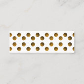 Elegante Modern Art Mini Standaard Matte Kaart Mini Visitekaartje (Achterkant)