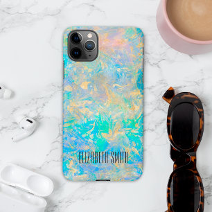 Elegante Moderne Abstracte Gouden Vuur Opalium Aan iPhone 16 Hoesje