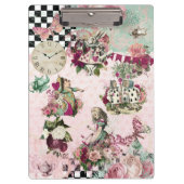 Elegante moderne Alice in Wonderland Klembord (Voorkant)