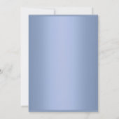 ELEGANTE MODERNE BLAUWE VEREENVOUDIGDE BLAUW KAART (Achterkant)