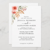 Elegante moderne bloemen Waterverf groen Kaart (Voorkant / Achterkant)