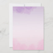 Elegante moderne blos bloemenbruiloft save the dat date (Achterkant)