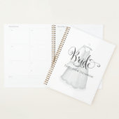 Elegante moderne bruids trouwjurk minimalistische planner (Display)