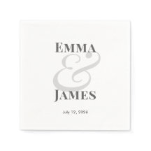 Elegante moderne bruiloft met namen | dadelcocktai