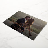 Elegante moderne bruiloft Save the Date aankondigi Folie Uitnodiging (Gedraaid)