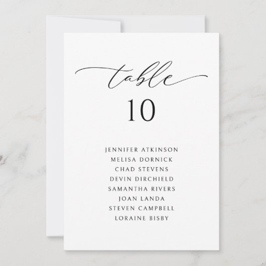 Elegante moderne bruiloft zitgrafiek Kaarten (Voorkant)