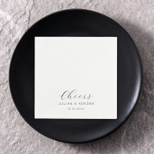 Elegante moderne bruiloft zwart-wit