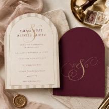 Elegante moderne bruine champagne boog bruiloft