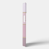 Elegante moderne chic gestreepte, wimpers Case-Mate iPhone case (Achterkant / Rechts)