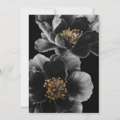 Elegante moderne chique bloemenbruiloft save the date (Achterkant)