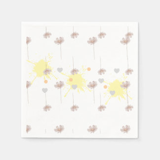 Elegante moderne dazie bloem servet