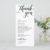 Elegante moderne diner plaats instelling dank u ka programma (Staand voorkant)