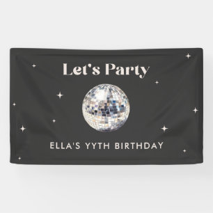 Elegante moderne Disco Bal Verjaardag Spandoek
