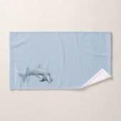 Elegante moderne dolfijn en script op wonderbaarli bad handdoek (Handdoek)