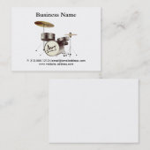 Elegante moderne drumles visitekaartje (Voorkant / Achterkant)