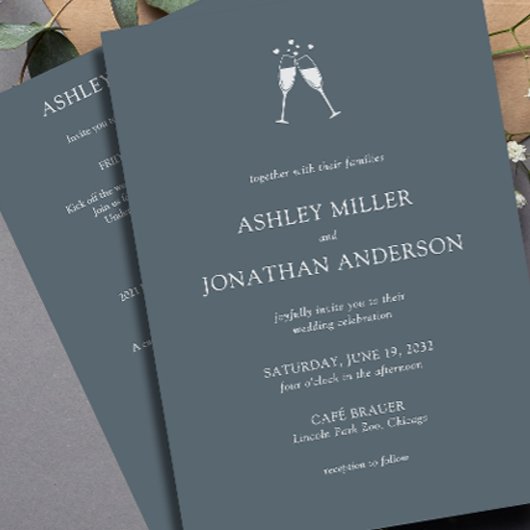 Elegante moderne eenvoudige elementen All-in-One b Kaart