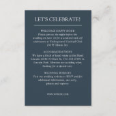 Elegante moderne eenvoudige elementen bruiloft informatiekaartje (Voorkant)