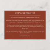 Elegante moderne eenvoudige elementen bruiloft informatiekaartje (Voorkant)