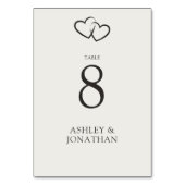 Elegante moderne eenvoudige elementen bruiloft kaart (Voorkant)