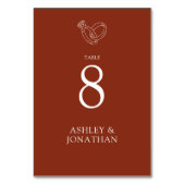 Elegante moderne eenvoudige elementen bruiloft kaart (Voorkant)