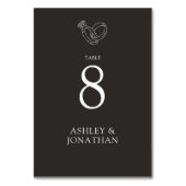 Elegante moderne eenvoudige elementen bruiloft kaart (Voorkant)