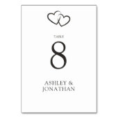 Elegante moderne eenvoudige elementen bruiloft kaart (Voorkant)