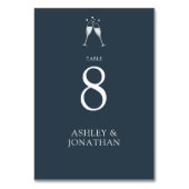 Elegante moderne eenvoudige elementen bruiloft kaart (Voorkant)