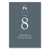 Elegante moderne eenvoudige elementen bruiloft kaart (Voorkant)