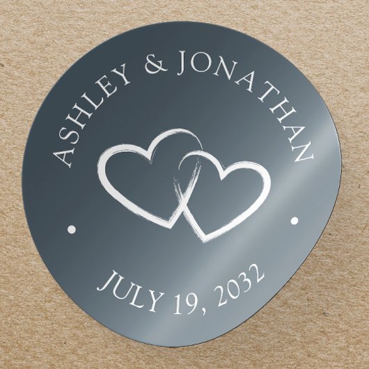 Elegante moderne eenvoudige elementen ronde sticker