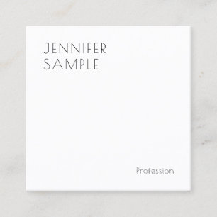 Elegante Moderne Eenvoudige Template Gepersonalise Vierkante Visitekaartje