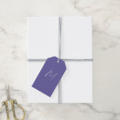 Elegante Moderne Eigen Naam Monogram Cadeaulabel (Met Touw)