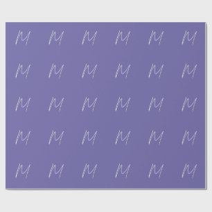 Elegante Moderne Eigen Naam Monogram Cadeaupapier