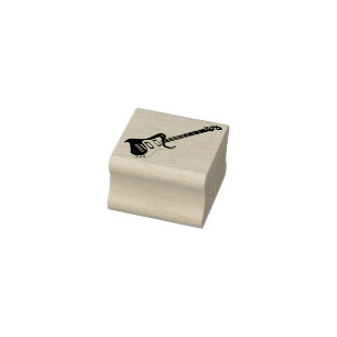Elegante moderne elektrische gitaar Cool Rock Muzi Rubberstempel
