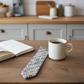 Élégante, moderne et amusante cravate Motif coloré