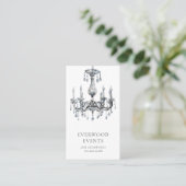 Elegante moderne evenementenplanning visitekaartje (Staand voorkant)