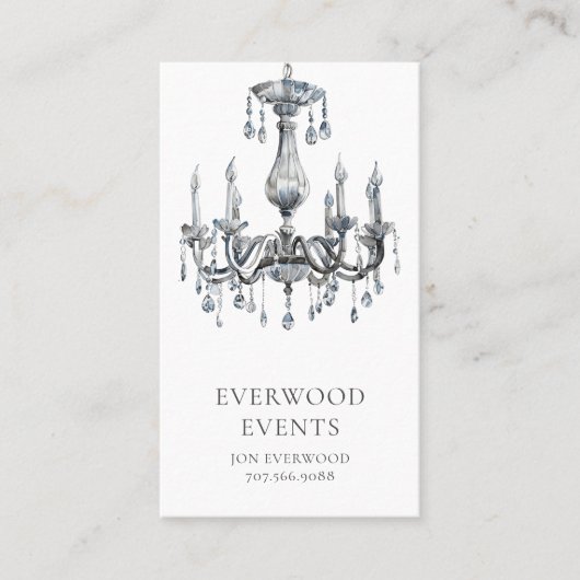 Elegante moderne evenementenplanning visitekaartje (Voorkant)