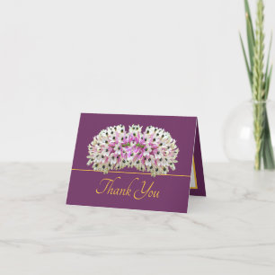 Elegante Moderne Exotische Witte Roze Orchidee Dan Kaart