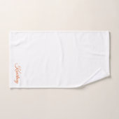 ÉLÉGANTE MODERNE FÊTE DE MARIÉE SUR MESURE NOM (Serviette à main)