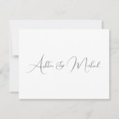 Elegante moderne flat dank u kaart (Voorkant)